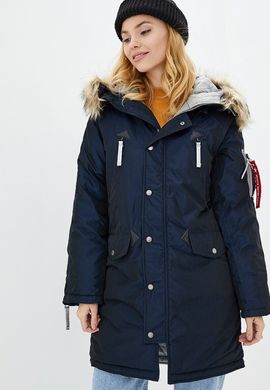 Оригинальная женская куртка аляска N-3B Vega Airboss 17300783127 (синий металлик)