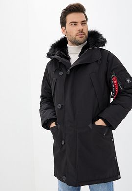 Чоловіча зимова куртка аляска Airboss N-5B Tardis +175000803228 (чорна)