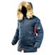 Зимняя куртка аляска Winter Parka Thinsulate Airboss 171000123221T (синяя)