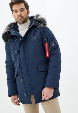 Оригінальна чоловіча куртка аляска AIRBOSS Snorkel Parka 171000133223 (синя)