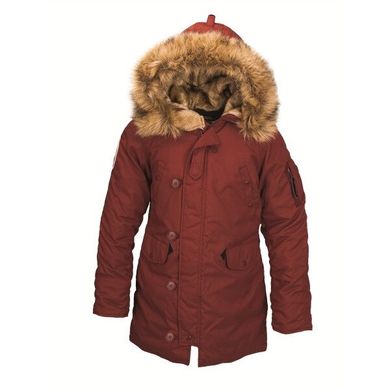 Зимняя женская куртка аляска Alpha Industries Altitude W Parka WJA44503C1 (Red Ochre)