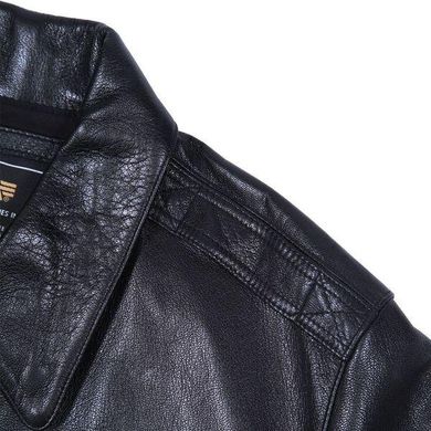 Кожаная летная куртка Alpha Industries A-2 Goatskin Leather Jacket MLA21019P1 (Black)