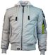 Оригинальная летная куртка Top Gun MA-1 Nylon Bomber jacket with hoodie TGJ1735 (Grey)