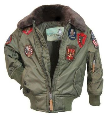 Детская куртка-бомбер Top Gun Kids B-15 Bomber Jacket TGKB15 (Olive)