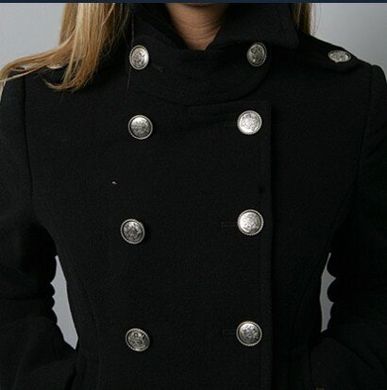 Женское пальто Alpha Industries Ladies Wool Long Pea Coat WJW37100C1 (Black)