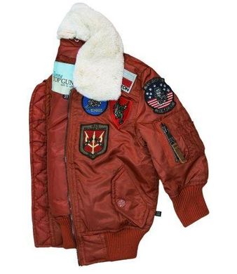 Дитяча куртка-бомбер Top Gun Kids B-15 Bomber Jacket TGKB15 (Rust)