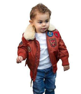 Детская куртка-бомбер Top Gun Kids B-15 Bomber Jacket TGKB15 (Rust)