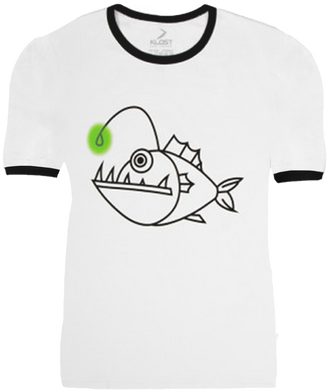 Футболка KLOST "Angler Fish (Глубоководный удильщик)" White