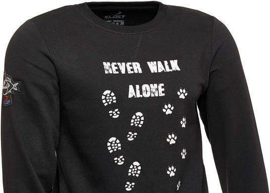 Свитшот KLOST «Never Walk Alone», XL, Black