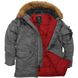 Зимняя куртка аляска Alpha Industries Slim Fit N-3B Parka MJN31210C1 (Gun Metal)