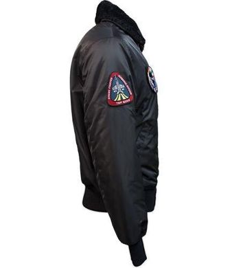 Бомбер Top Gun B-15 Nylon Bomber Jacket With Removable Patches TGJ1732 (Black)