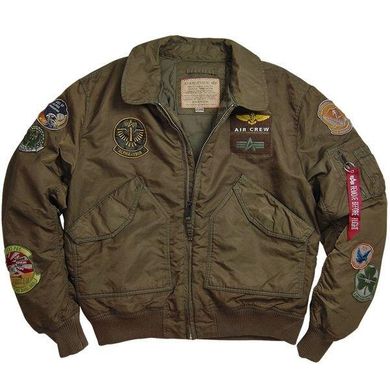 Оригинальная куртка пилот Alpha Industries CWU Pilot X Jacket MJC38014C1 (Sage/Brown)