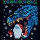 Світшот Luckyhumanoid Santa&Godzilla, L, Black