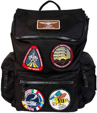 Оригинальный рюкзак Top Gun backpack with patches TGB1701 (Black)