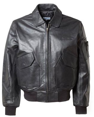 Оригинальная кожаная куртка Boeing CWU 45/P Leather Bomber Jacket 1120120100400001 (Black)