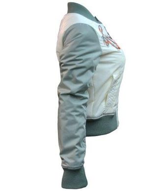 Женский бомбер Miss Top Gun The Flying Legend Jacket TGJ1678 (Cream)