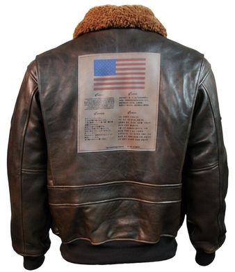 Кожаная летная куртка Top Gun Offical Signature Series Jacket TOPGUN (Brown)