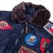Бомбер Top Gun Official B-15 Men's Flight Bomber Jacket With Patches TGJ1542P (Navy)