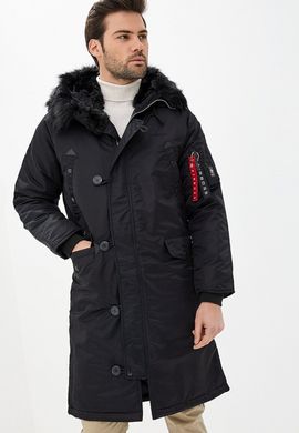 Зимова чоловіча куртка аляска AIRBOSS Shuttle 171000143221 (чорна)