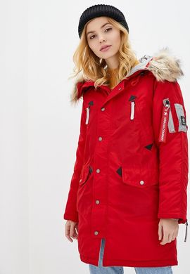 Оригінальна жіноча куртка аляска AIRBOSS N-3B Vega 17300783127 (червоний металік)